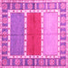 Square Southwestern Pink Country Rug, con1714pnk