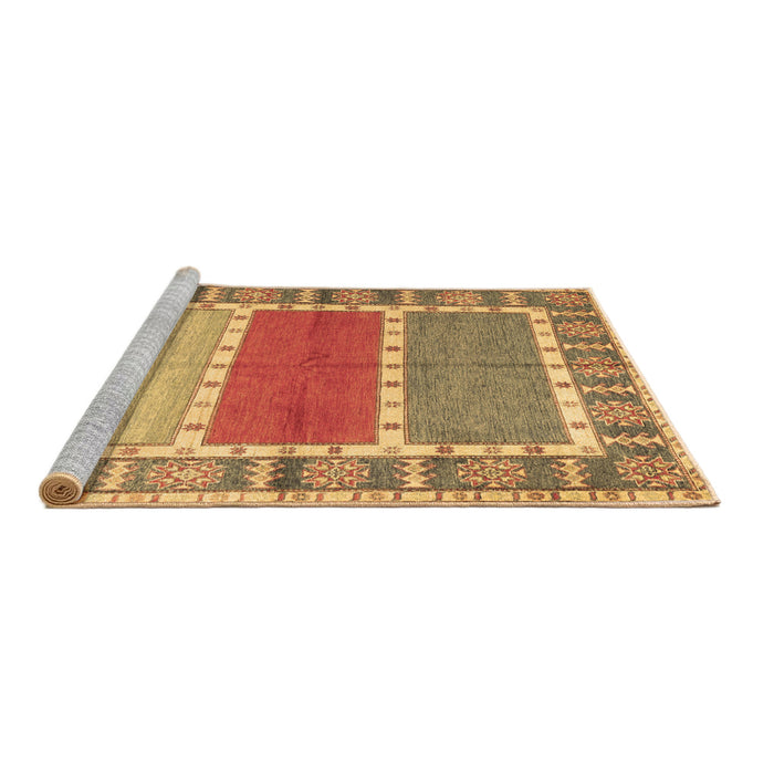 Sideview of Machine Washable Southwestern Brown Country Rug, wshcon1714brn