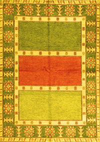 Southwestern Yellow Country Rug, con1714yw