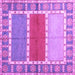 Square Southwestern Purple Country Rug, con1714pur