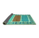 Sideview of Southwestern Turquoise Country Rug, con1714turq