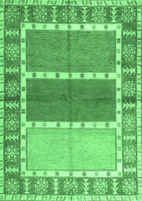 Southwestern Emerald Green Country Rug, con1714emgrn