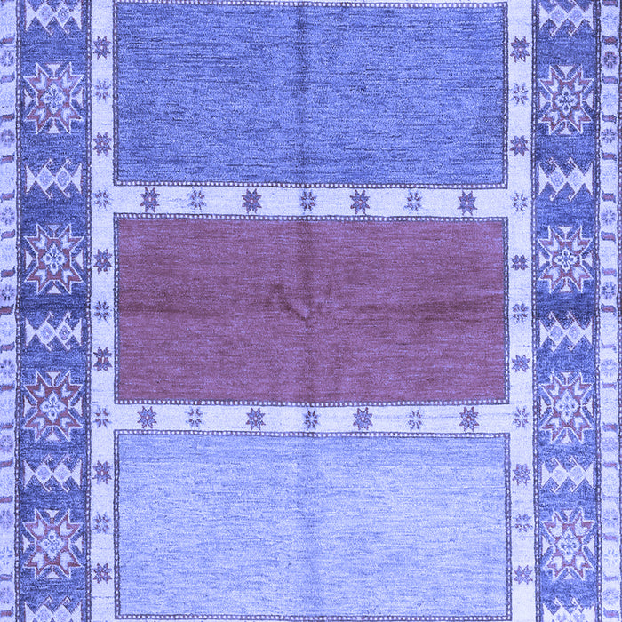 Machine Washable Southwestern Blue Country Rug, wshcon1714blu