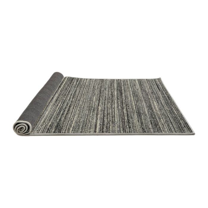 Thickness of Contemporary Dark Gray Modern Rug, con1715