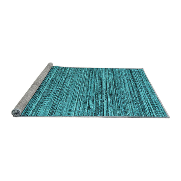 Sideview of Machine Washable Abstract Light Blue Contemporary Rug, wshcon1715lblu