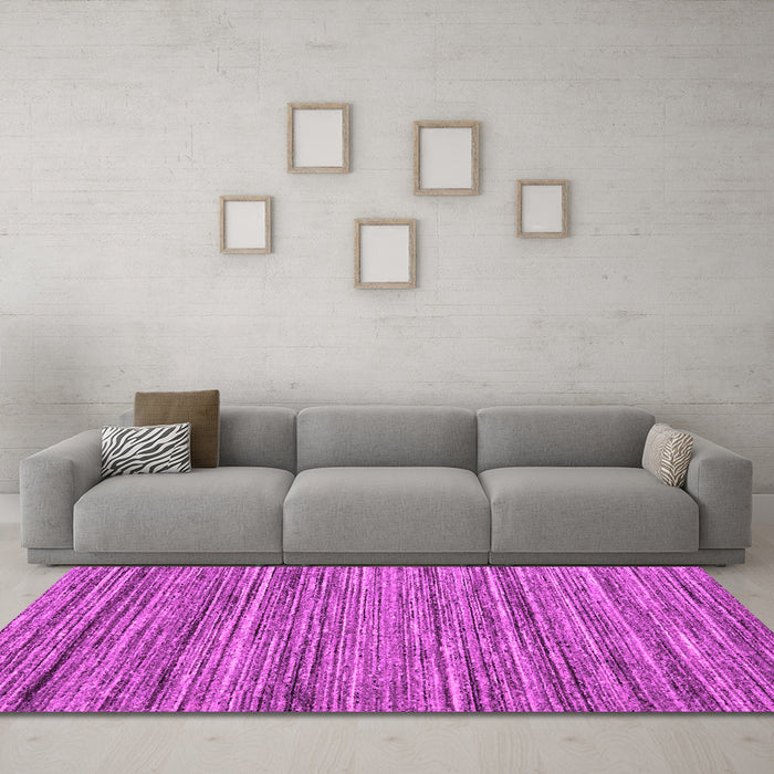 Machine Washable Abstract Pink Contemporary Rug in a Living Room, wshcon1715pnk
