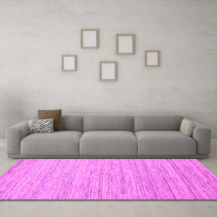 Machine Washable Abstract Pink Contemporary Rug in a Living Room, wshcon1716pnk