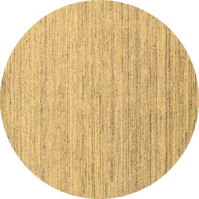 Round Abstract Brown Contemporary Rug, con1716brn