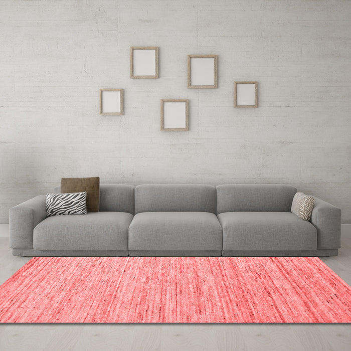 Contemporary Red Washable Rugs