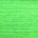 Serging Thickness of Abstract Green Contemporary Rug, con1716grn