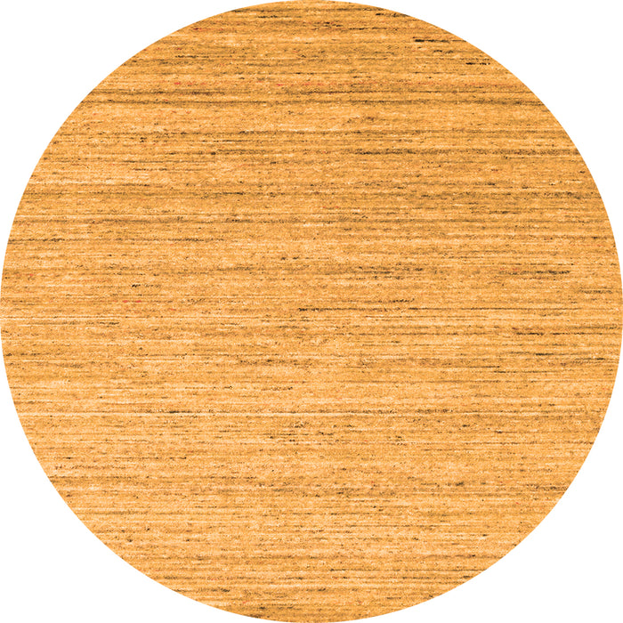Square Abstract Orange Contemporary Rug, con1716org