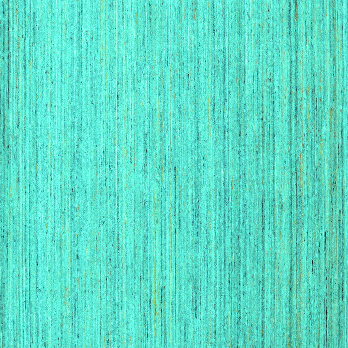 Square Abstract Turquoise Contemporary Rug, con1716turq