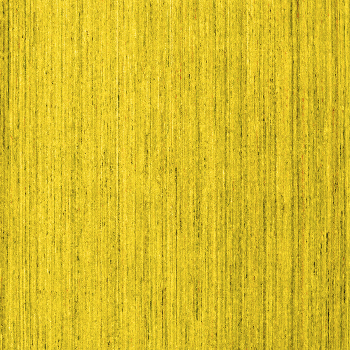 Square Abstract Yellow Contemporary Rug, con1716yw