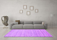 Machine Washable Abstract Purple Contemporary Rug, wshcon1716pur