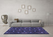 Machine Washable Oriental Blue Traditional Rug in a Living Room, wshcon1717blu