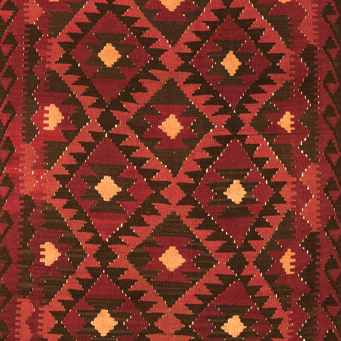 Oriental Orange Traditional Rug, con1717org