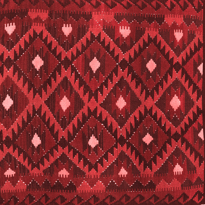 Machine Washable Oriental Red Traditional Rug, wshcon1717red