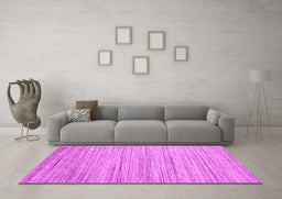 Machine Washable Abstract Pink Contemporary Rug in a Living Room, wshcon1718pnk