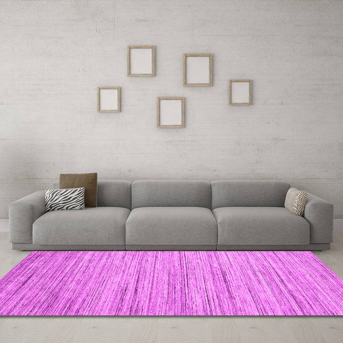 Machine Washable Abstract Pink Contemporary Rug in a Living Room, wshcon1718pnk