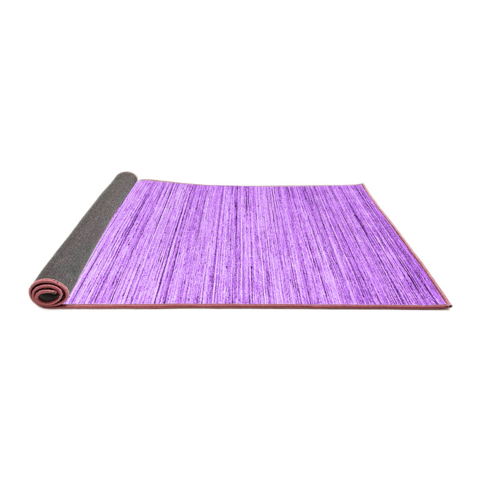 Sideview of Abstract Purple Contemporary Rug, con1718pur