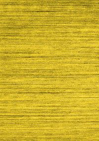 Abstract Yellow Contemporary Rug, con1718yw