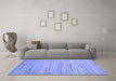 Machine Washable Abstract Blue Contemporary Rug in a Living Room, wshcon1718blu