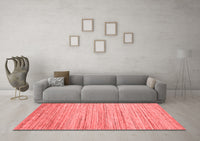 Machine Washable Abstract Red Contemporary Rug, wshcon1718red