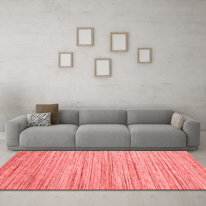 Contemporary Red Washable Rugs
