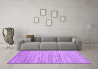 Machine Washable Abstract Purple Contemporary Rug, wshcon1718pur