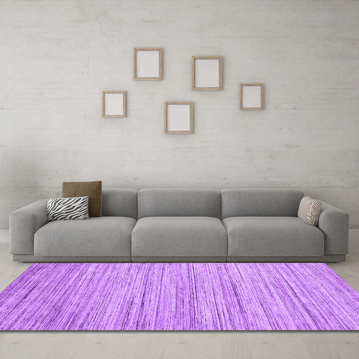 Machine Washable Abstract Purple Contemporary Area Rugs in a Living Room, wshcon1718pur