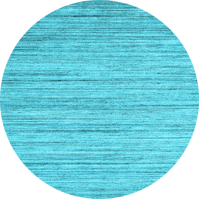 Round Machine Washable Abstract Light Blue Contemporary Rug, wshcon1718lblu