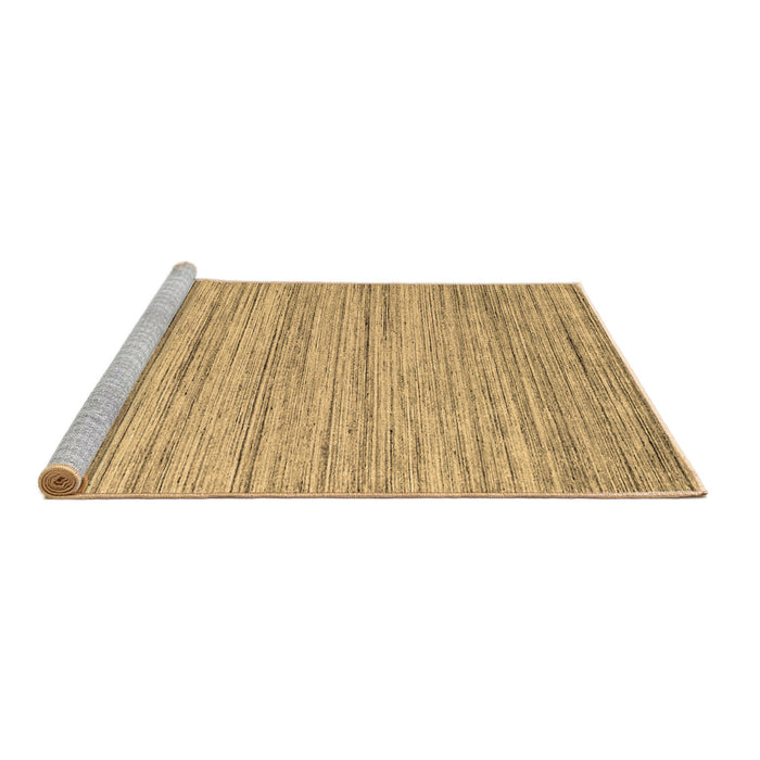 Sideview of Machine Washable Abstract Brown Contemporary Rug, wshcon1718brn