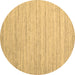 Round Abstract Brown Contemporary Rug, con1719brn