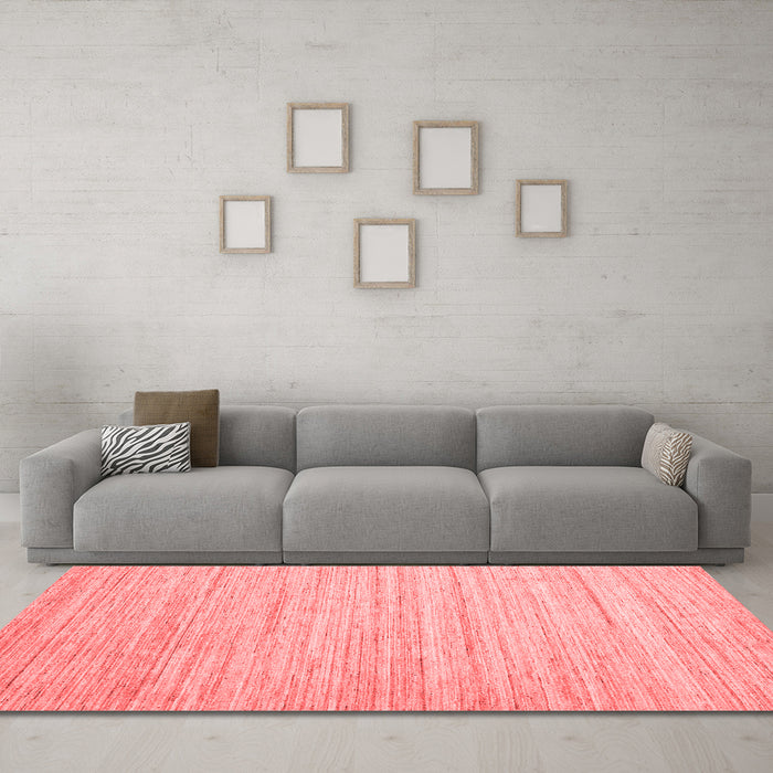 Contemporary Red Washable Rugs