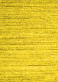 Abstract Yellow Contemporary Rug, con1719yw