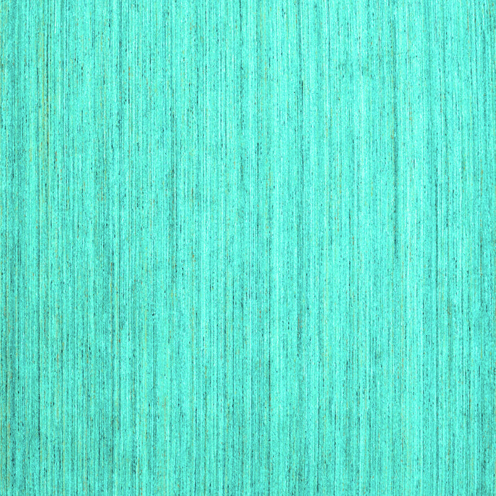 Square Machine Washable Abstract Turquoise Contemporary Area Rugs, wshcon1719turq