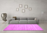 Machine Washable Abstract Pink Contemporary Rug, wshcon1719pnk