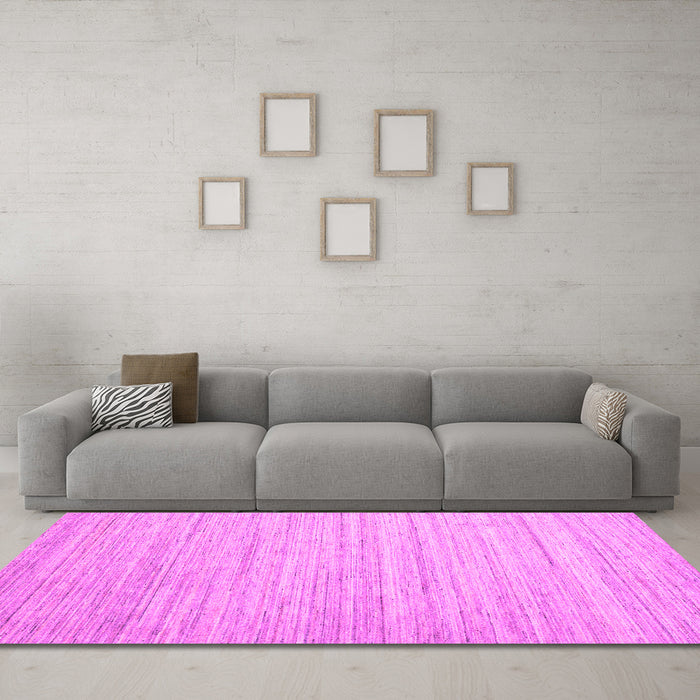 Machine Washable Abstract Pink Contemporary Rug in a Living Room, wshcon1719pnk