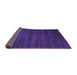 Sideview of Abstract Purple Contemporary Rug, con171pur