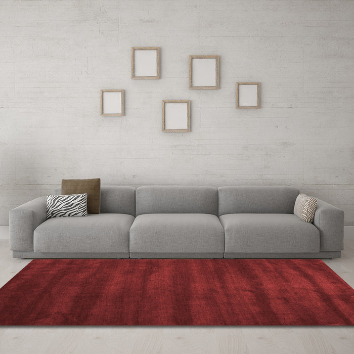 Contemporary Red Washable Rugs
