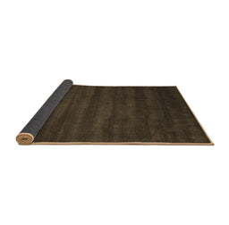 Sideview of Abstract Brown Contemporary Rug, con171brn