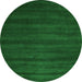 Machine Washable Abstract Green Contemporary Area Rugs, wshcon171grn