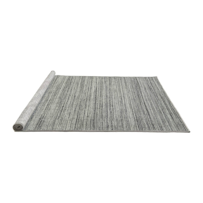 Serging Thickness of Machine Washable Contemporary Grey Gray Rug, wshcon1720