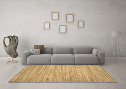 Machine Washable Abstract Brown Contemporary Rug in a Living Room,, wshcon1720brn