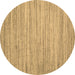 Round Abstract Brown Contemporary Rug, con1720brn