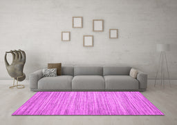 Machine Washable Abstract Pink Contemporary Rug in a Living Room, wshcon1720pnk