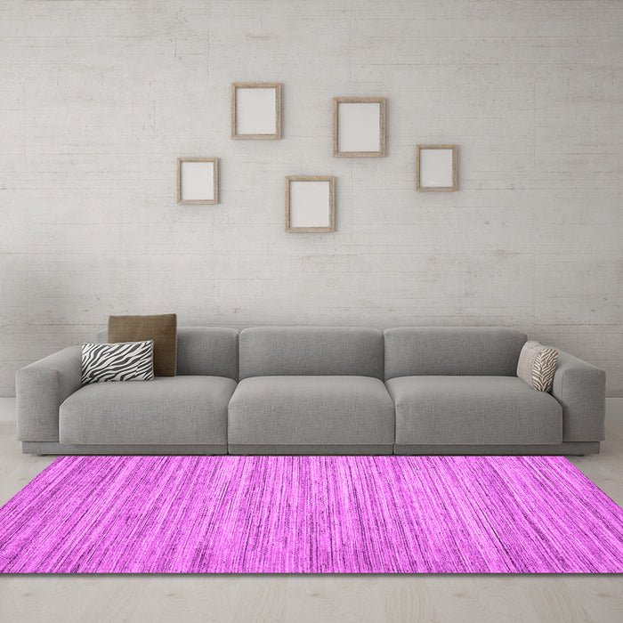 Machine Washable Abstract Pink Contemporary Rug in a Living Room, wshcon1720pnk