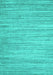 Machine Washable Abstract Turquoise Contemporary Area Rugs, wshcon1720turq