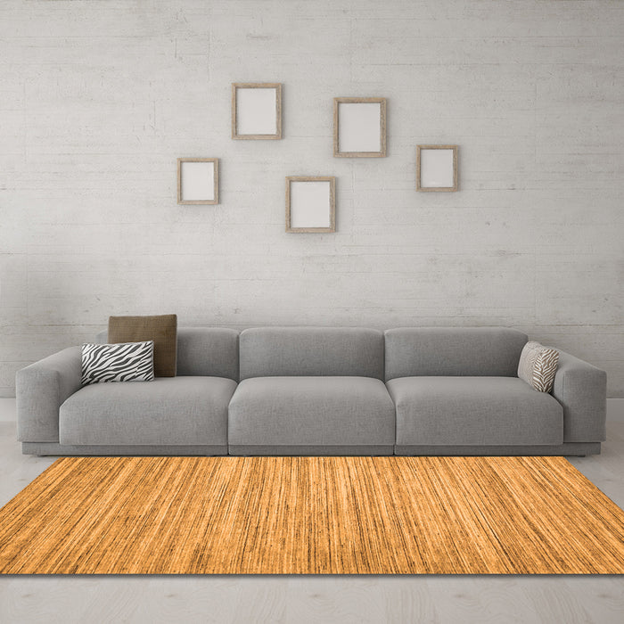 Machine Washable Abstract Orange Contemporary Area Rugs in a Living Room, wshcon1720org