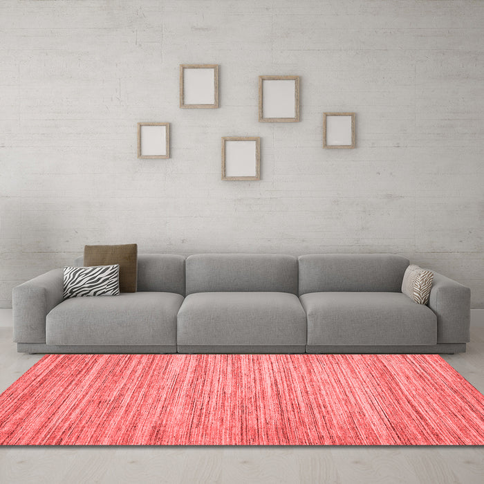 Contemporary Red Washable Rugs